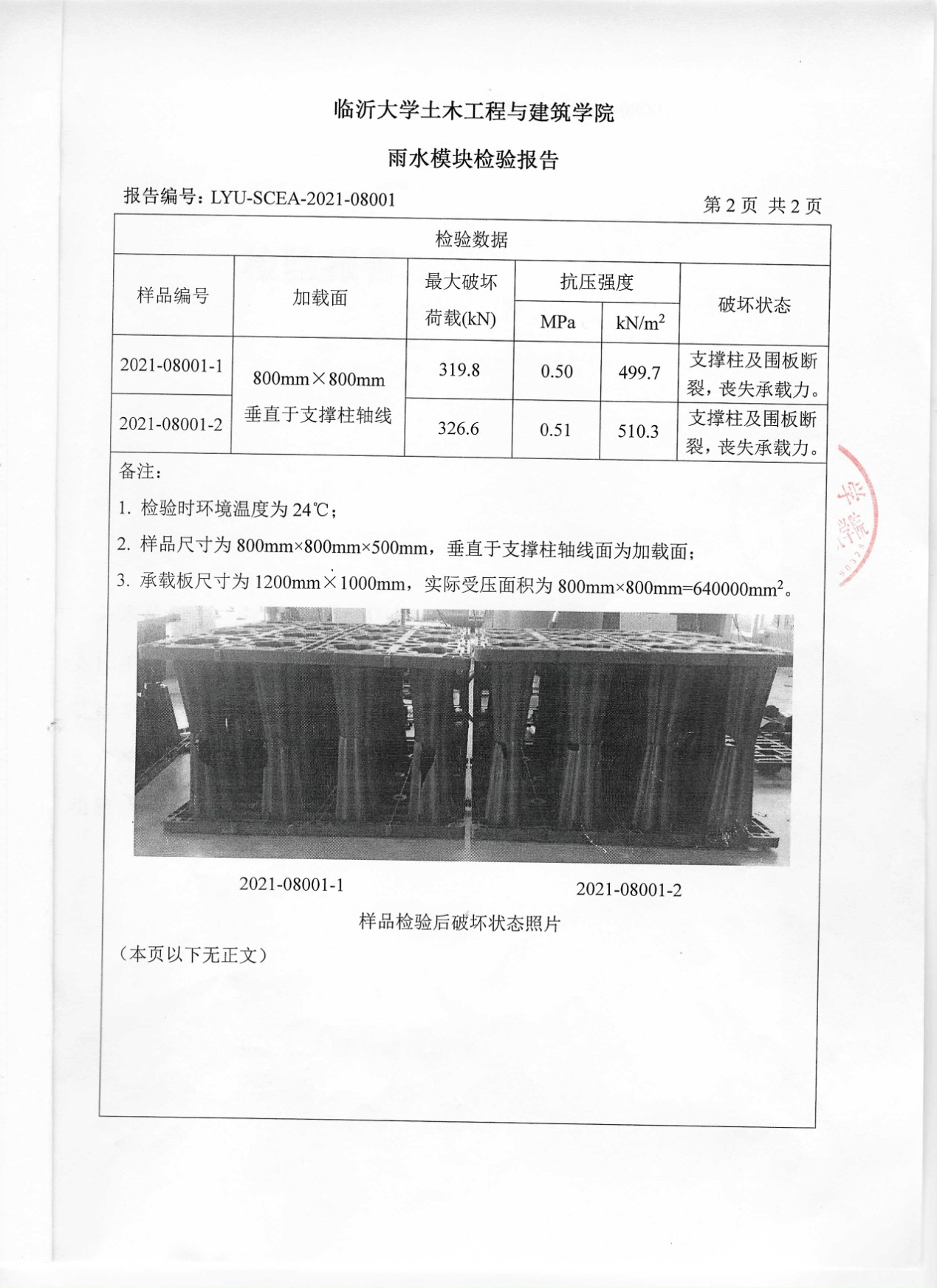 临沂大学检验报告